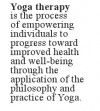 Contemporary Definitions of Yoga Therapy