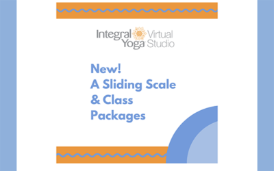 Integral Yoga Virtual Studio Announces Sliding Scale/Class Packages