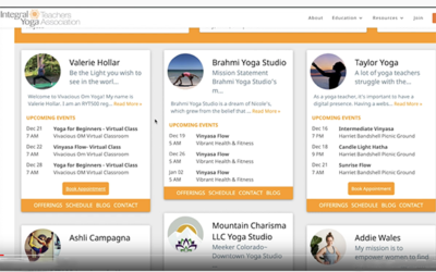 Integral Yoga Teachers Directory: Update