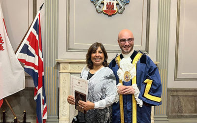 Nalanie Chellaram Honored with Gibraltar “Mayor’s Award”