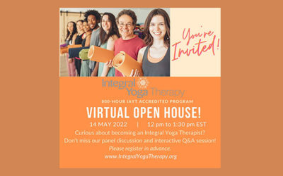 Integral Yoga Therapy Virtual Open House: May 14, 2022