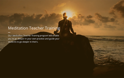 Meditation Teacher Training Online: Begins Dec. 2022