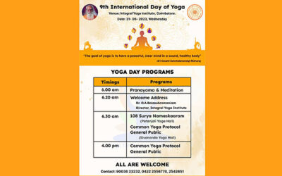 Integral Yoga India Celebrates International Day of Yoga 2023